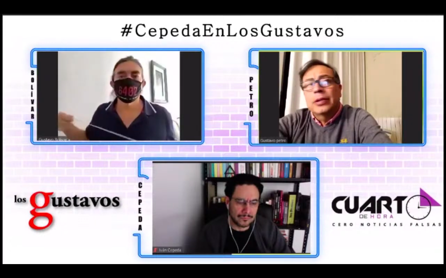 Hace cuatro años: Los Gustavos e Iván Cepeda debatían sobre Uribe, la justicia y el origen del Pacto Histórico